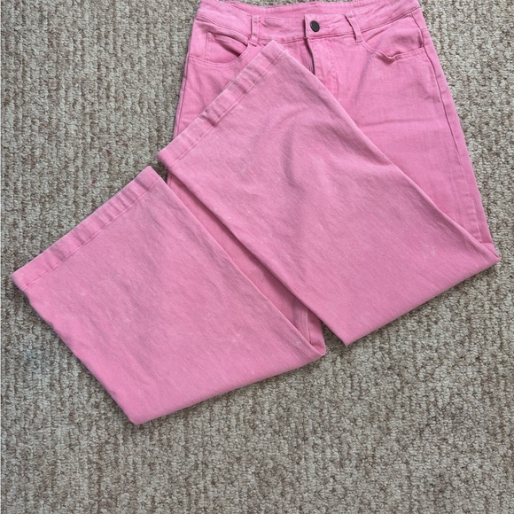 Entro Wide Leg Pants-Pink Size Medium. #206 - Picture 2 of 13